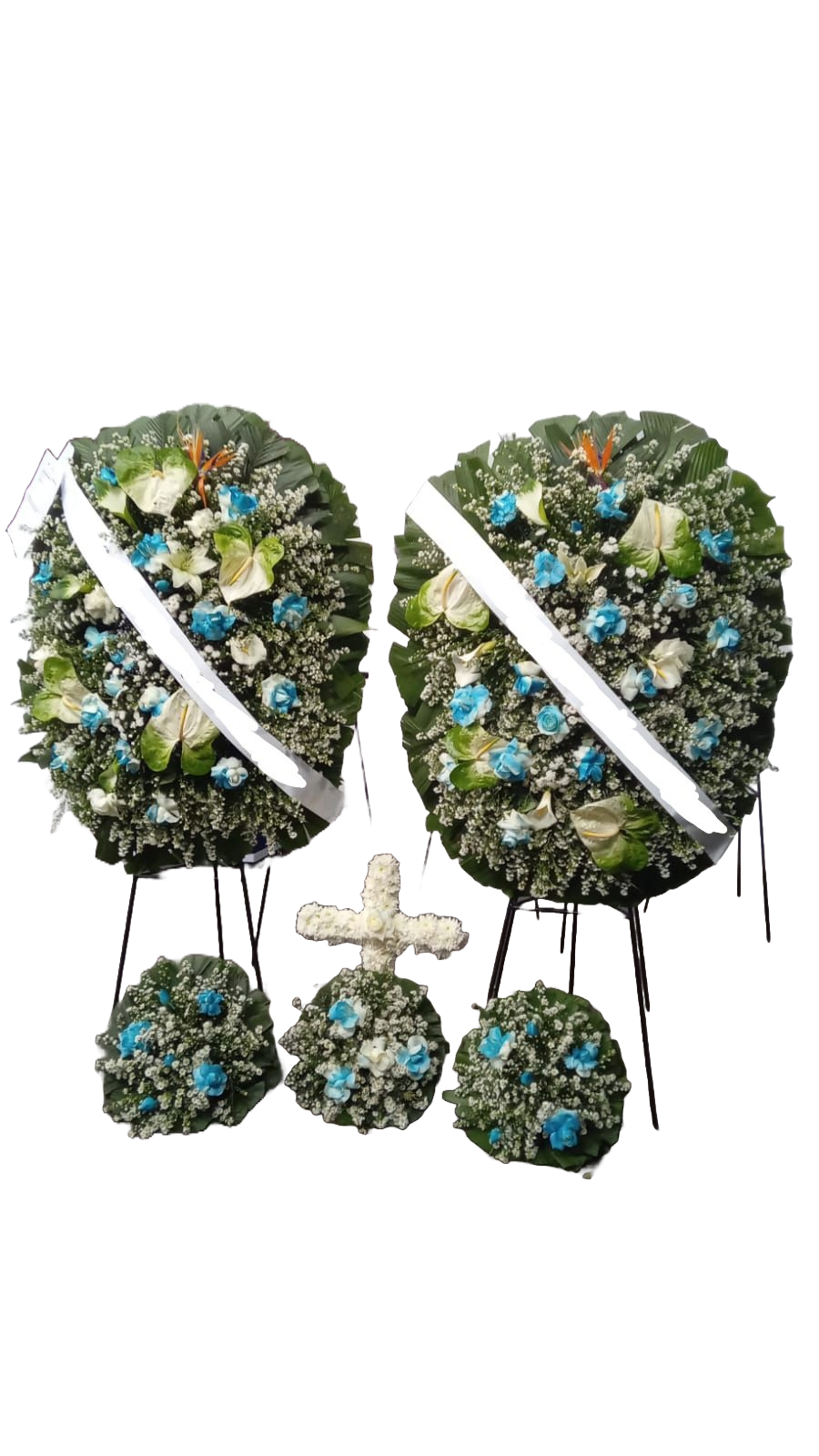 Coroa de flores em conjunto